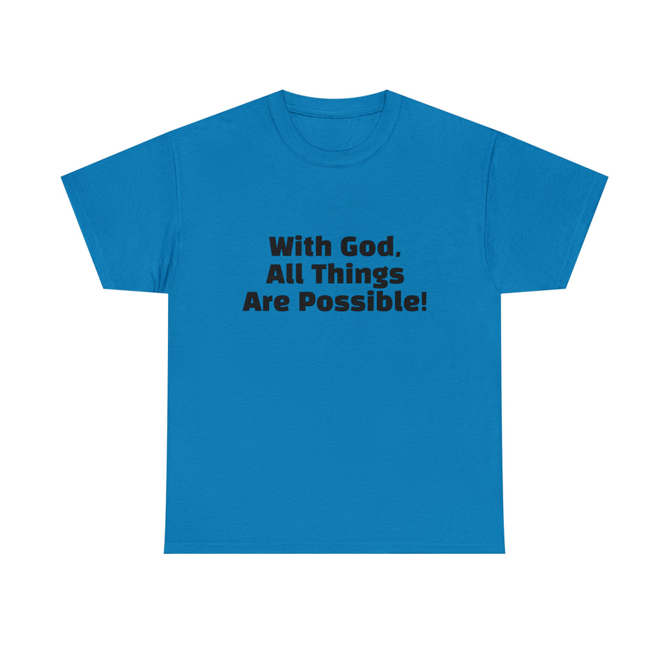 With God Unisex Heavy Cotton Tee