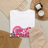 5 Yr Survivor Breast Cancer Awareness Unisex Heavy Cotton Tee