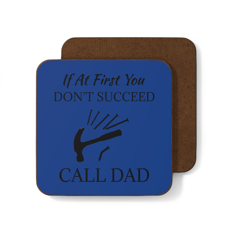 Call Dad Hardboard Back Coaster