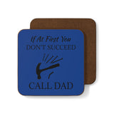 Call Dad Hardboard Back Coaster