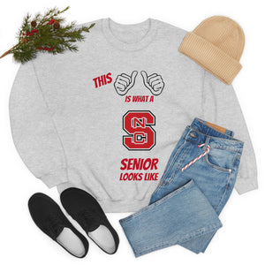 This Is What A NC State Senior Looks Like Unisex Heavy Blend™ Crewneck Sweatshirt