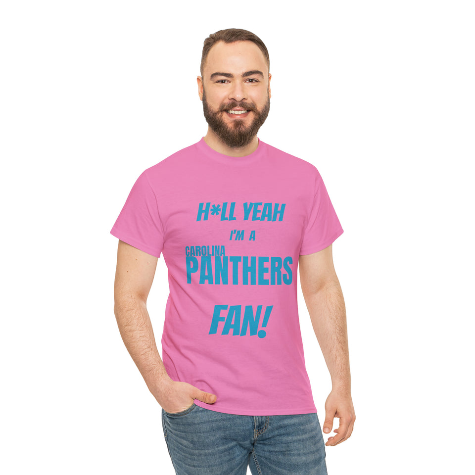 Carolina Panthers Football Unisex Heavy Cotton Tee