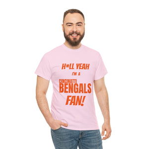 Cincinatti Bengals Football Unisex Heavy Cotton Tee