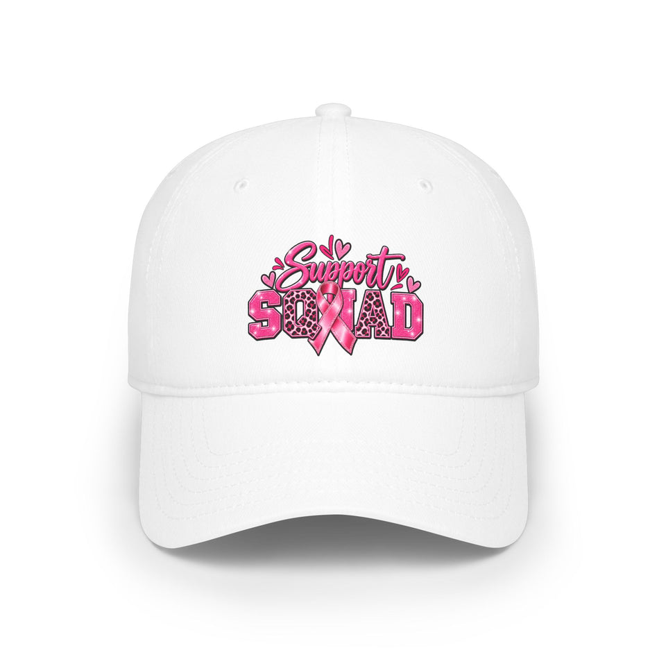 Support Squad Breast Cancer Awareness Low Profile Baseball Cap