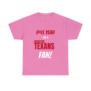 Houston Texans Football Unisex Heavy Cotton Tee