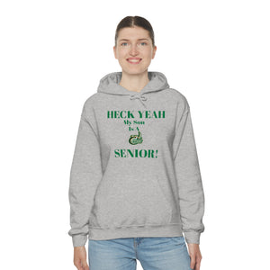 Heck Yeah My Son is A UNCC Senior Unisex Heavy Blend™ Hooded Sweatshirt