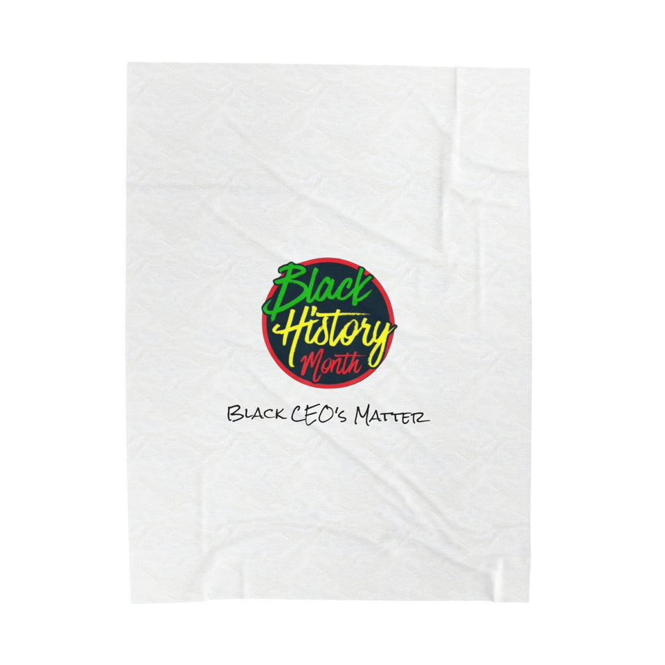 Black CEO's Matter Velveteen Plush Blanket