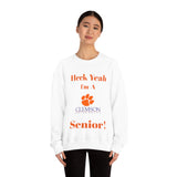 Heck Yeah I'm A Clemson Senior Unisex Heavy Blend™ Crewneck Sweatshirt