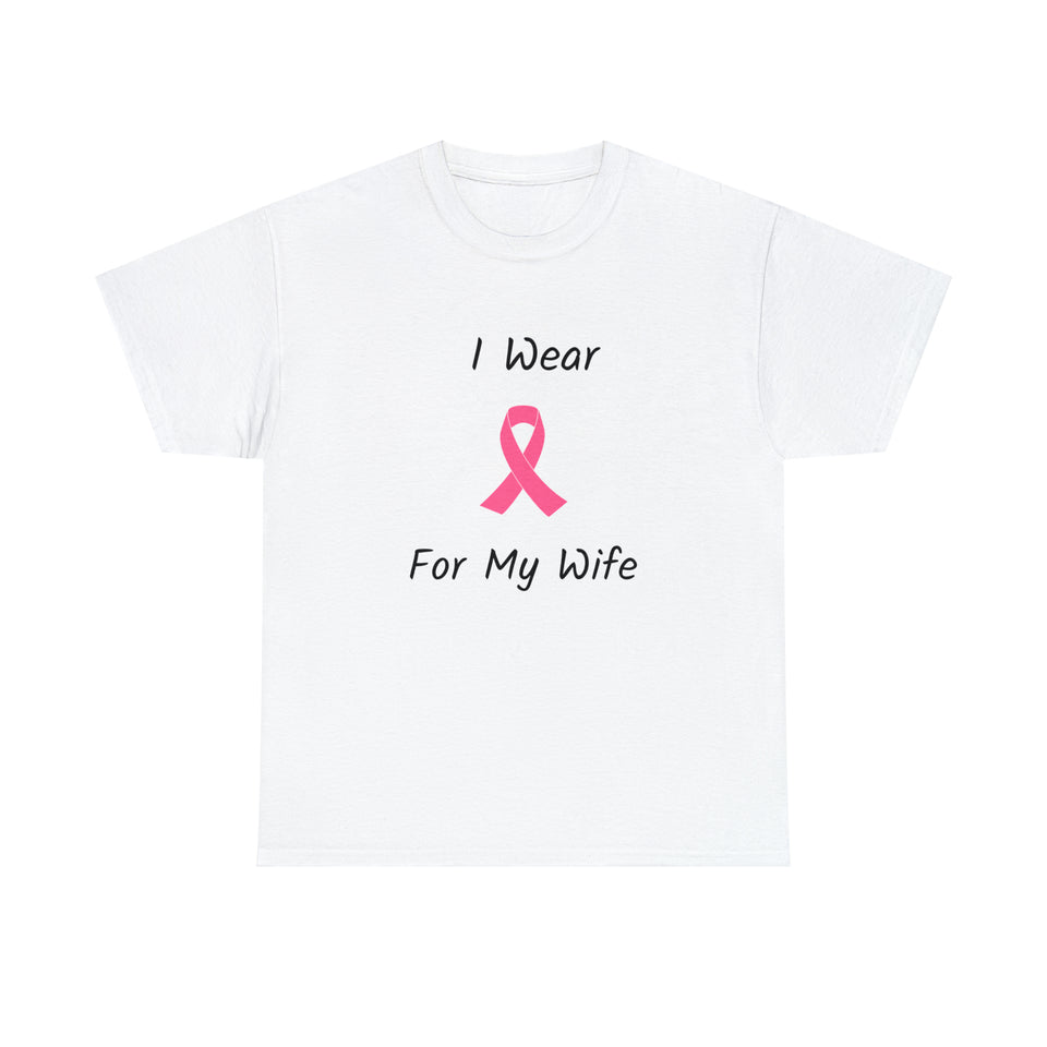 Breast Cancer Awareness HOPE Cotton T-shirt (Wife)