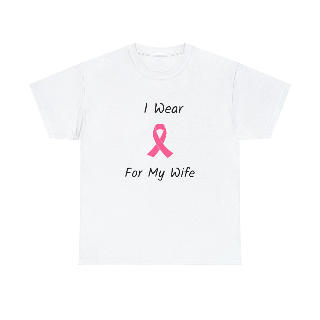 Breast Cancer Awareness HOPE Cotton T-shirt (Wife)