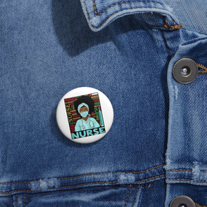Black Nurse Pin Buttons