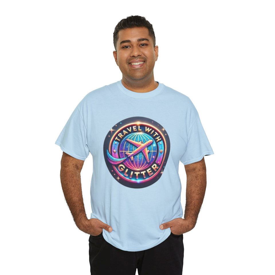 Travel With Glitter Unisex Heavy Cotton Tee