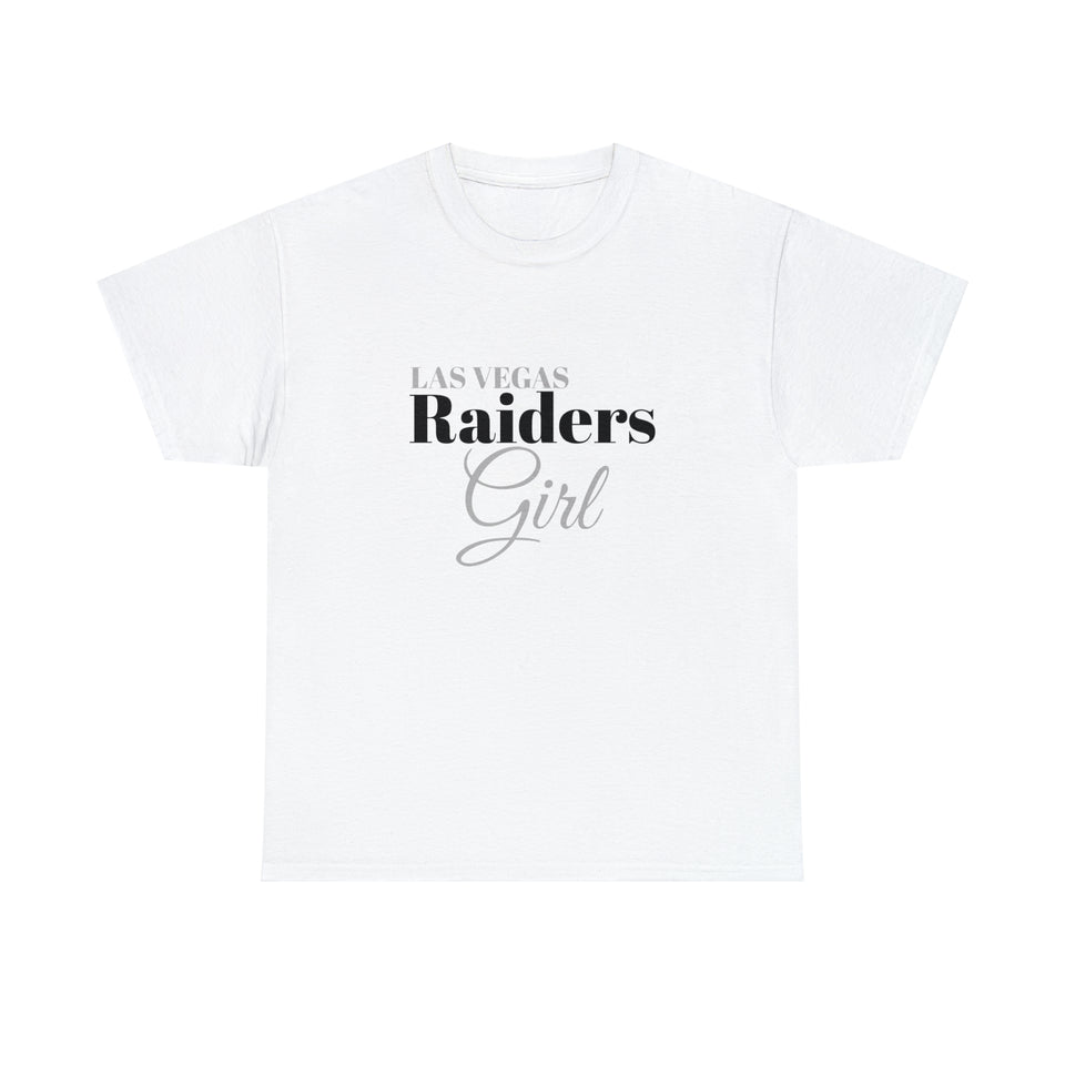 Las Vegas Raiders Girl Unisex Heavy Cotton Tee