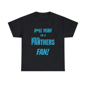 Carolina Panthers Football Unisex Heavy Cotton Tee