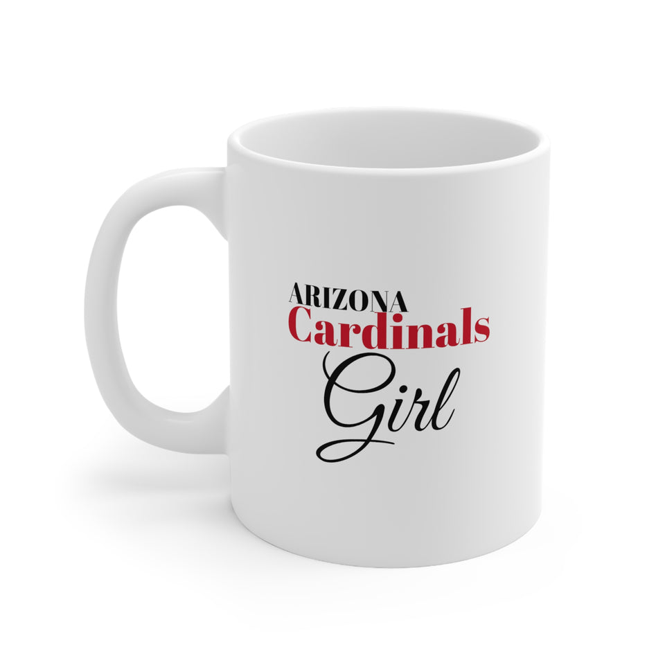 Arizona Cardinals Girl Ceramic Mug 11oz