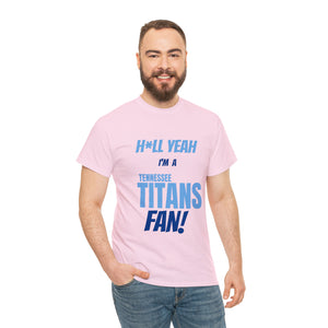 Tennessee Titans Football Unisex Heavy Cotton Tee