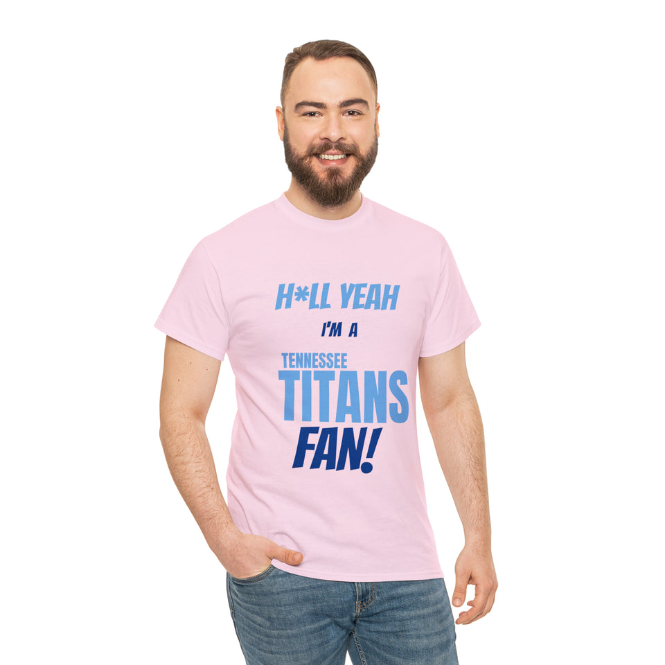 Tennessee Titans Football Unisex Heavy Cotton Tee