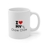 I Love My Chow Chow Ceramic Mug 11oz