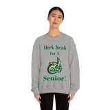 Heck Yeah I'm A UNCC Senior Unisex Heavy Blend™ Crewneck Sweatshirt