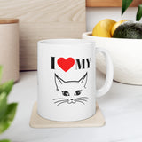 I Love My Cat Ceramic Mug 11oz