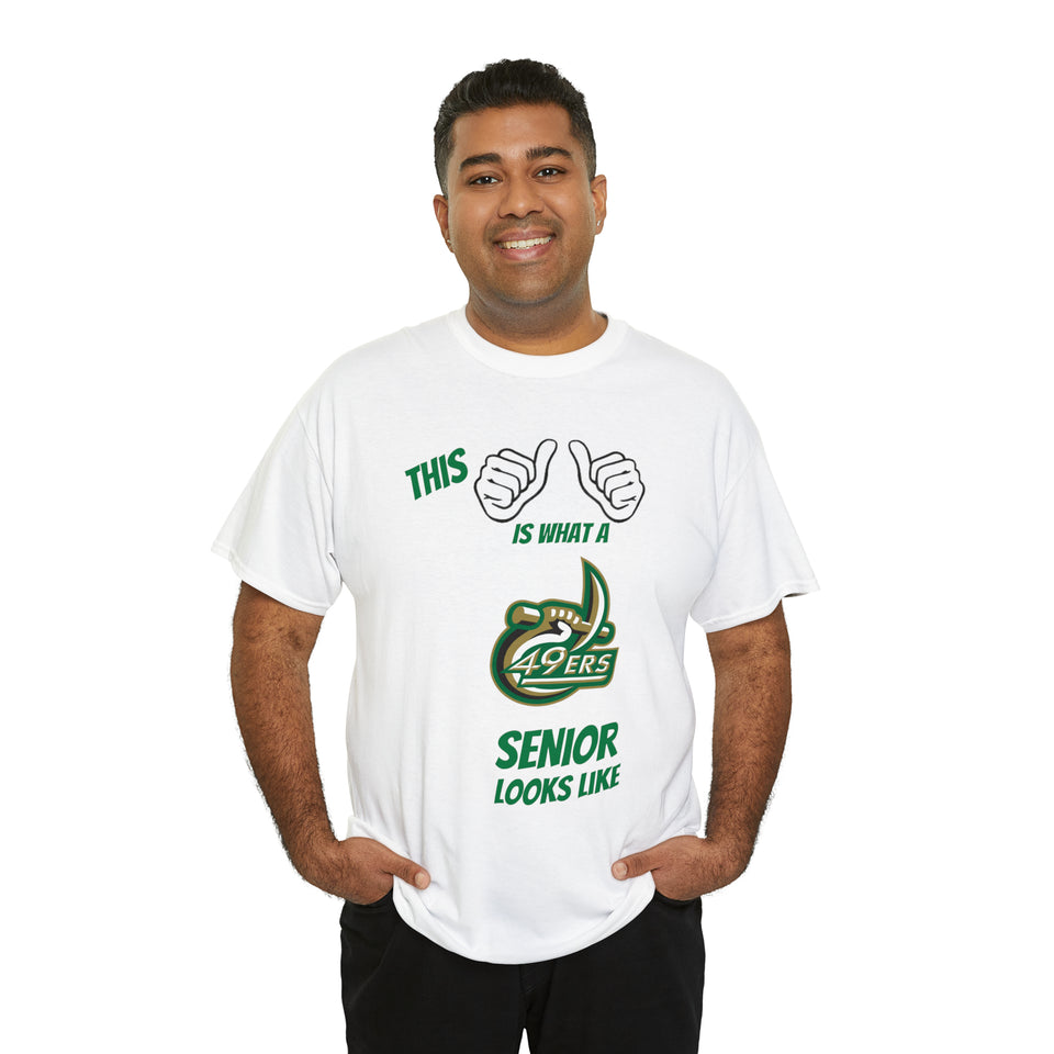 This Is What A UNCC Senior Looks Like Unisex Heavy Cotton Tee