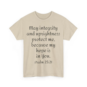 Psalm 25:21 Unisex Heavy Cotton Tee