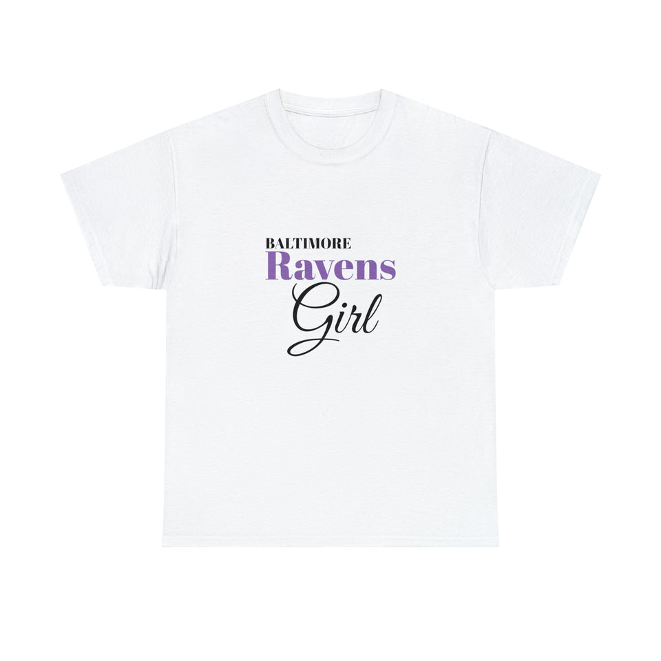 Baltimore Ravens Girl Unisex Heavy Cotton Tee