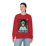 Black Nurse Crewneck Sweatshirt