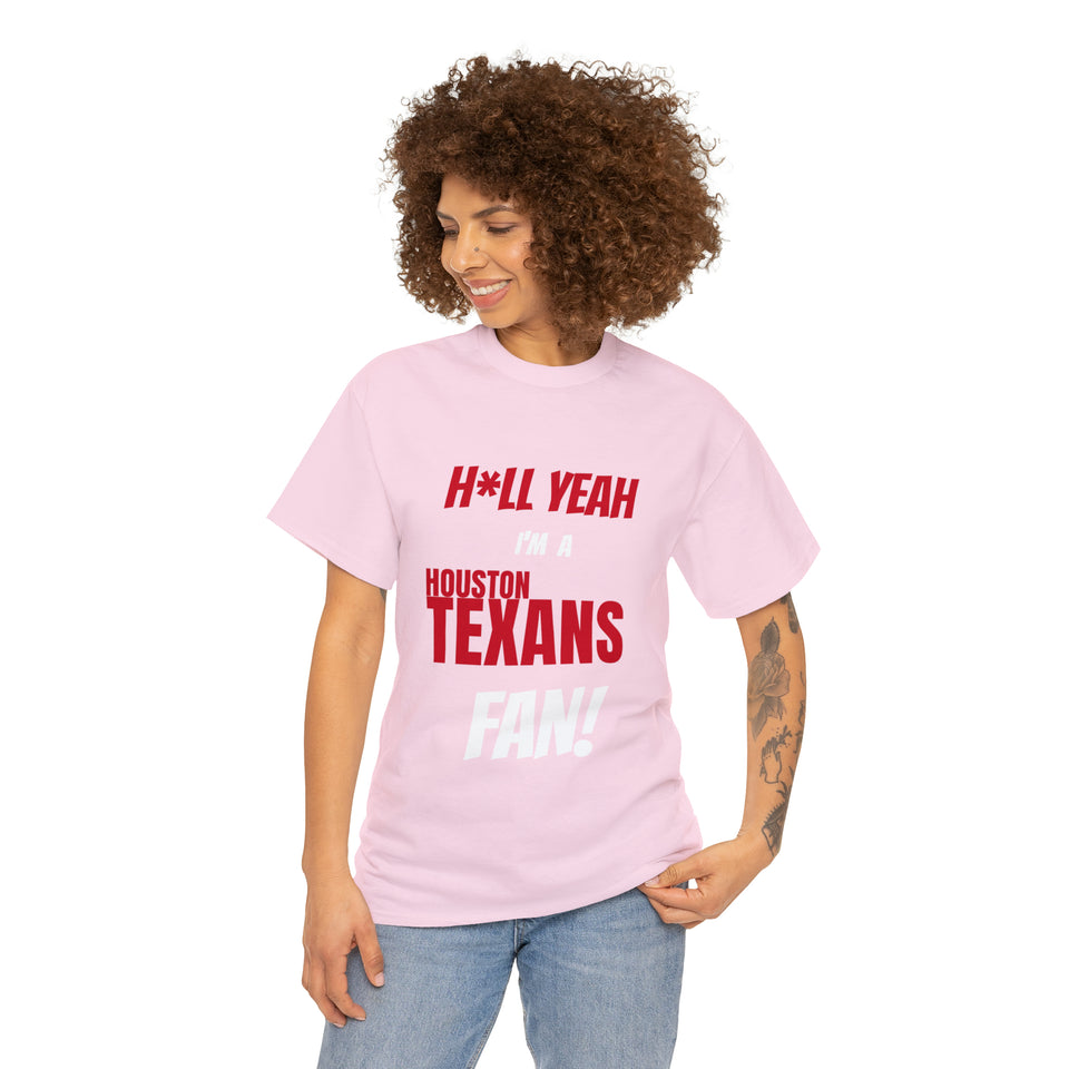 Houston Texans Football Unisex Heavy Cotton Tee