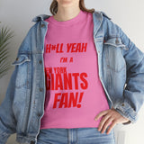 New York Giants Football Unisex Heavy Cotton Tee