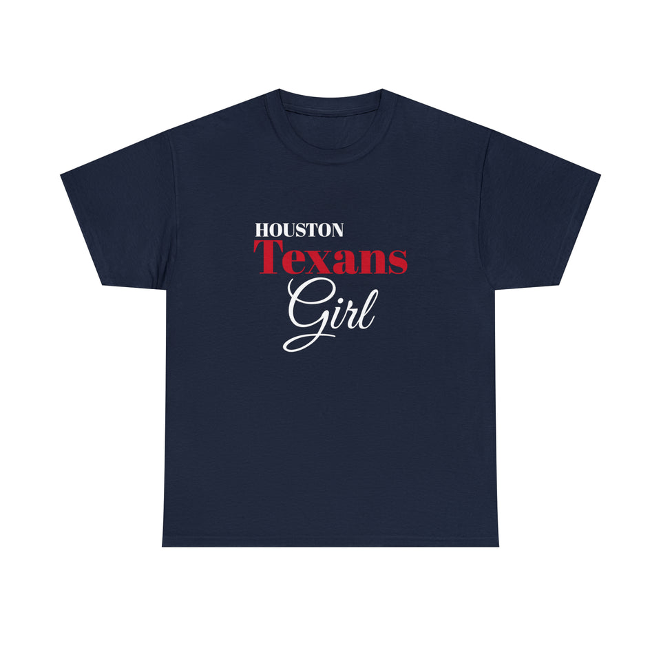 Houstons Texans Girl Unisex Heavy Cotton Tee