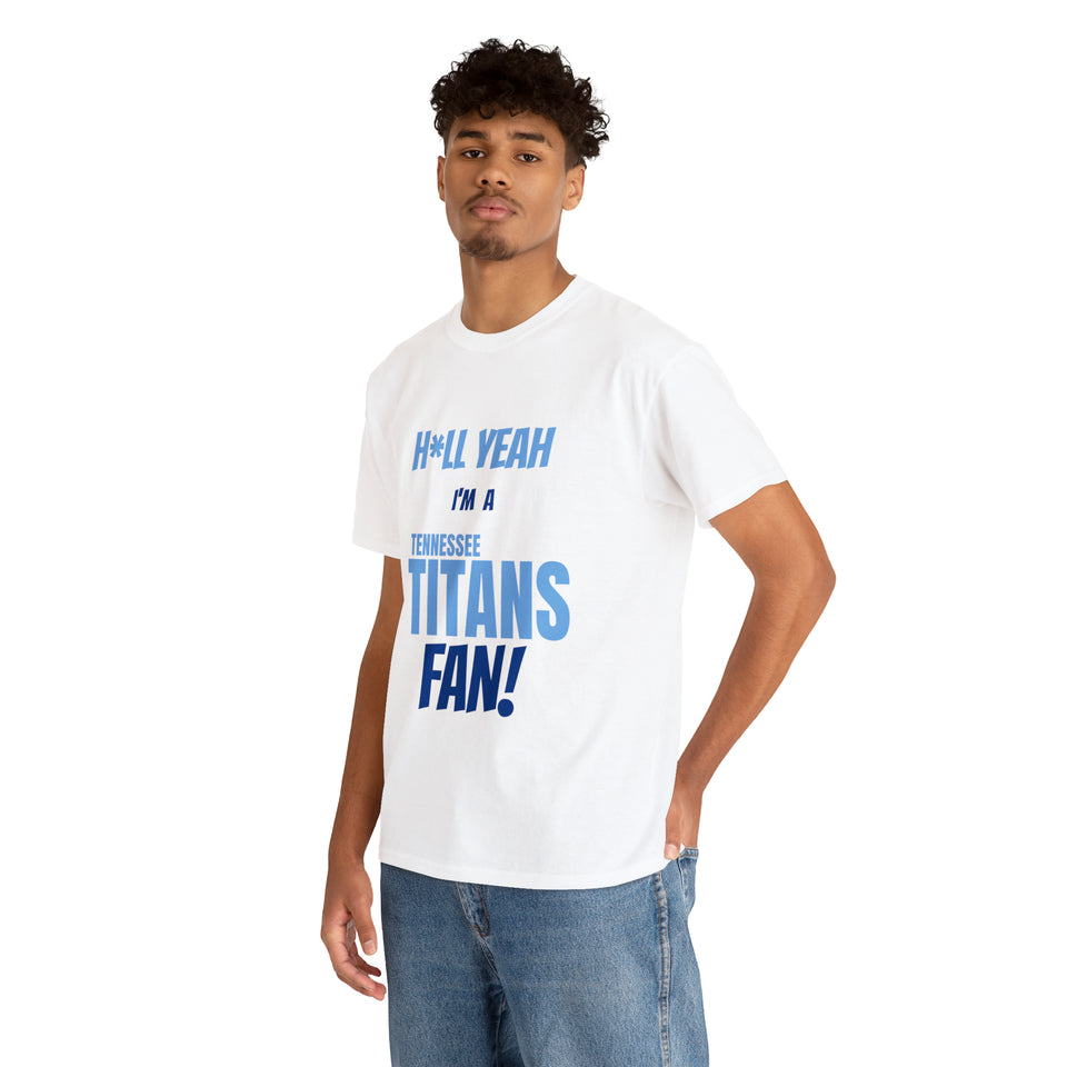 Tennessee Titans Football Unisex Heavy Cotton Tee