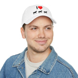 I Love Horses Low Profile Baseball Cap