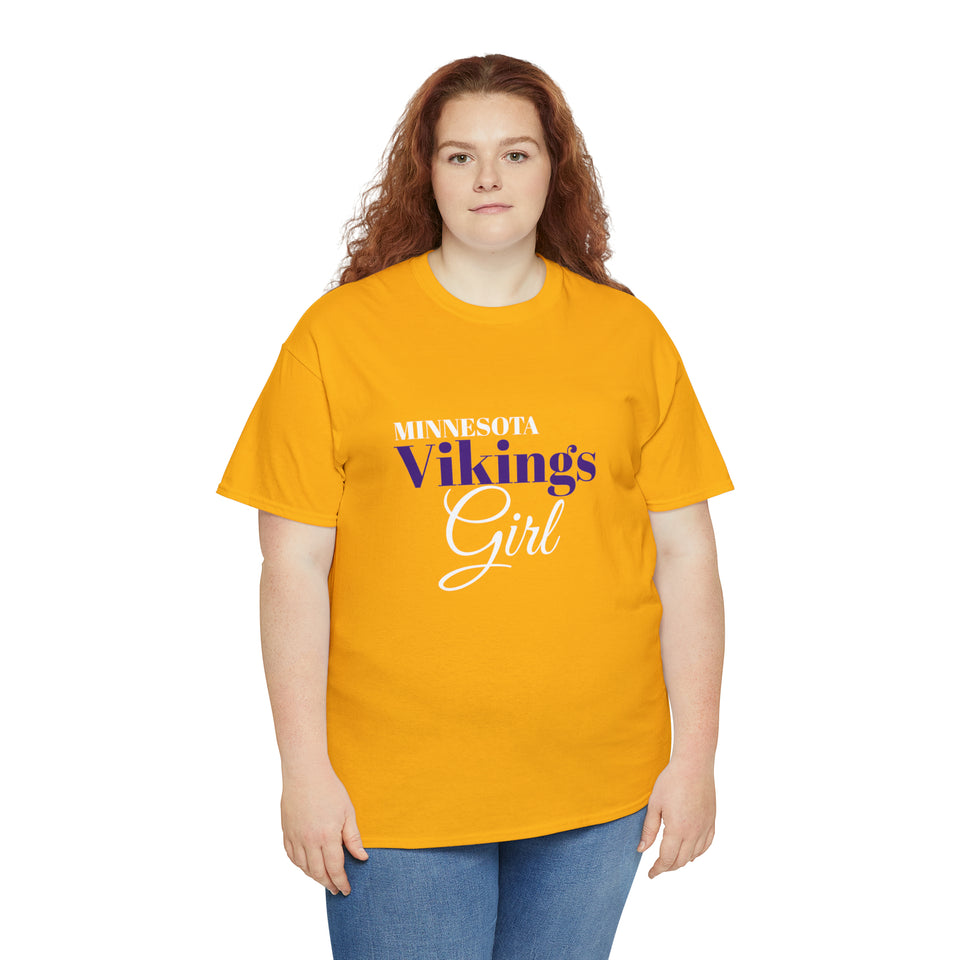 Minnesota Vikings Girl Unisex Heavy Cotton Tee