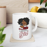 Arizona Cardinals Girl Ceramic Mug 11oz