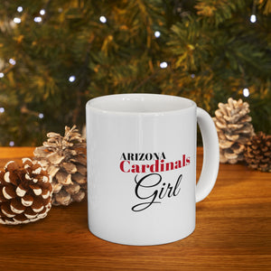 Arizona Cardinals Girl Ceramic Mug 11oz