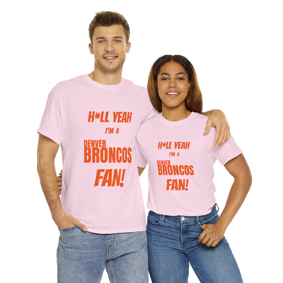 Denver Broncos Football Unisex Heavy Cotton Tee