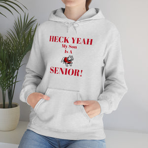 Heck Yeah My Son is A Gardner Webb Senior Unisex Heavy Blend™ Hooded Sweatshirt