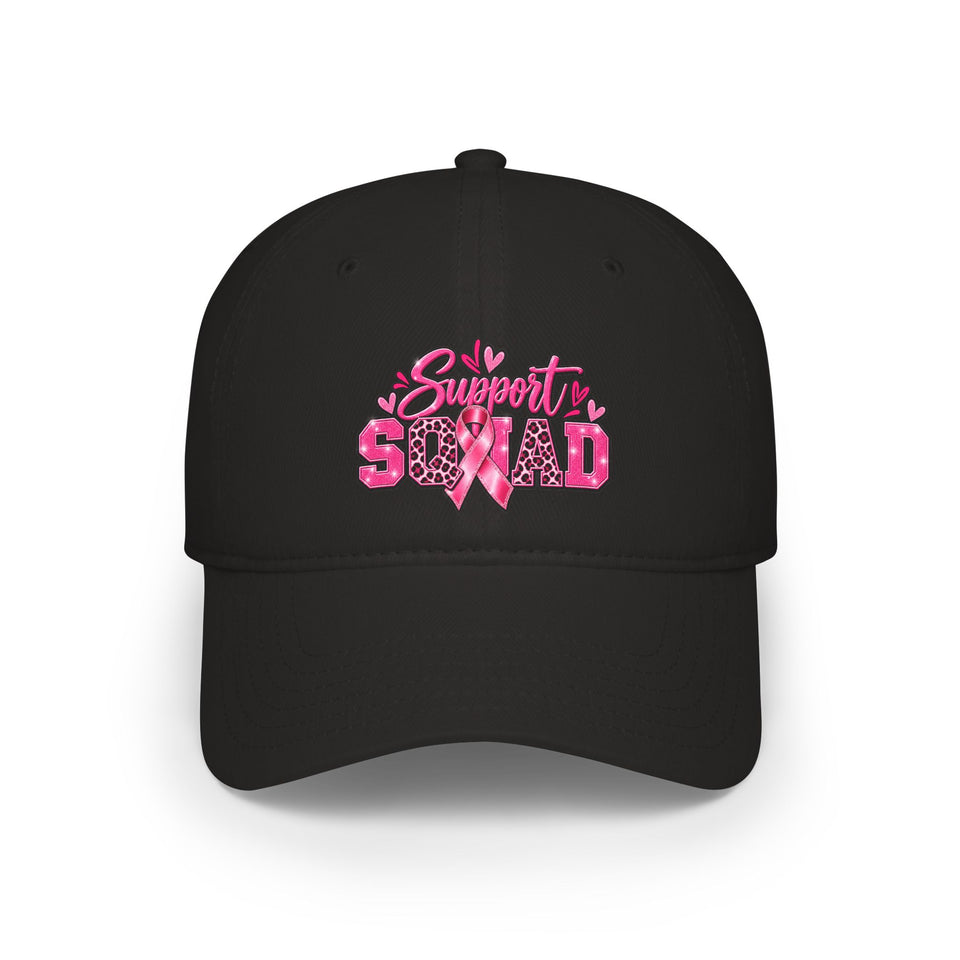 Support Squad Breast Cancer Awareness Low Profile Baseball Cap