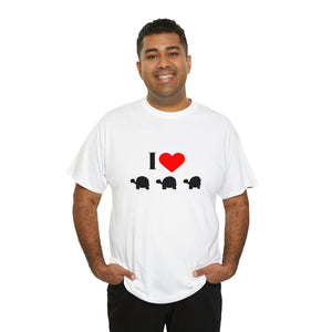 I Love Turtles Unisex Heavy Cotton Tee