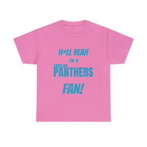 Carolina Panthers Football Unisex Heavy Cotton Tee