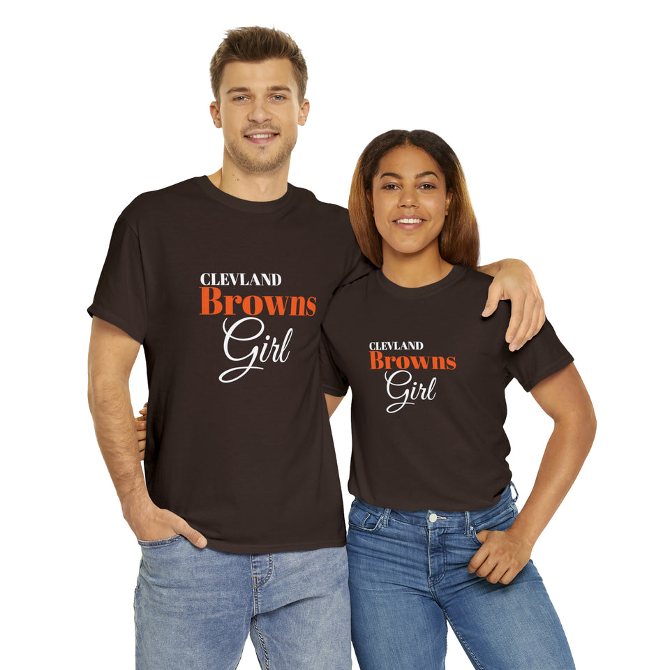 Clevland Browns Girl Unisex Heavy Cotton Tee