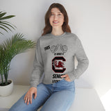 This Is What A South Carolina Gamecocks Senior Looks Like Unisex Heavy Blend™ Crewneck Sweatshirt