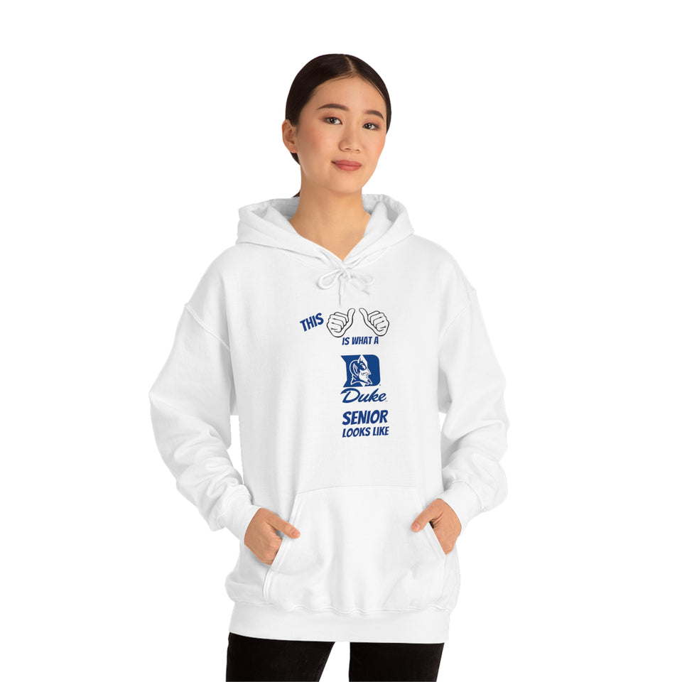 This Is What A Duke Senior Looks Like Unisex Heavy Blend™ Hooded Sweatshirt