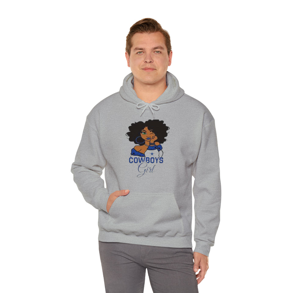 Dallas Cowboys Girl Unisex Heavy Blend™ Hooded Sweatshirt
