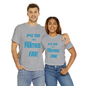 Carolina Panthers Football Unisex Heavy Cotton Tee