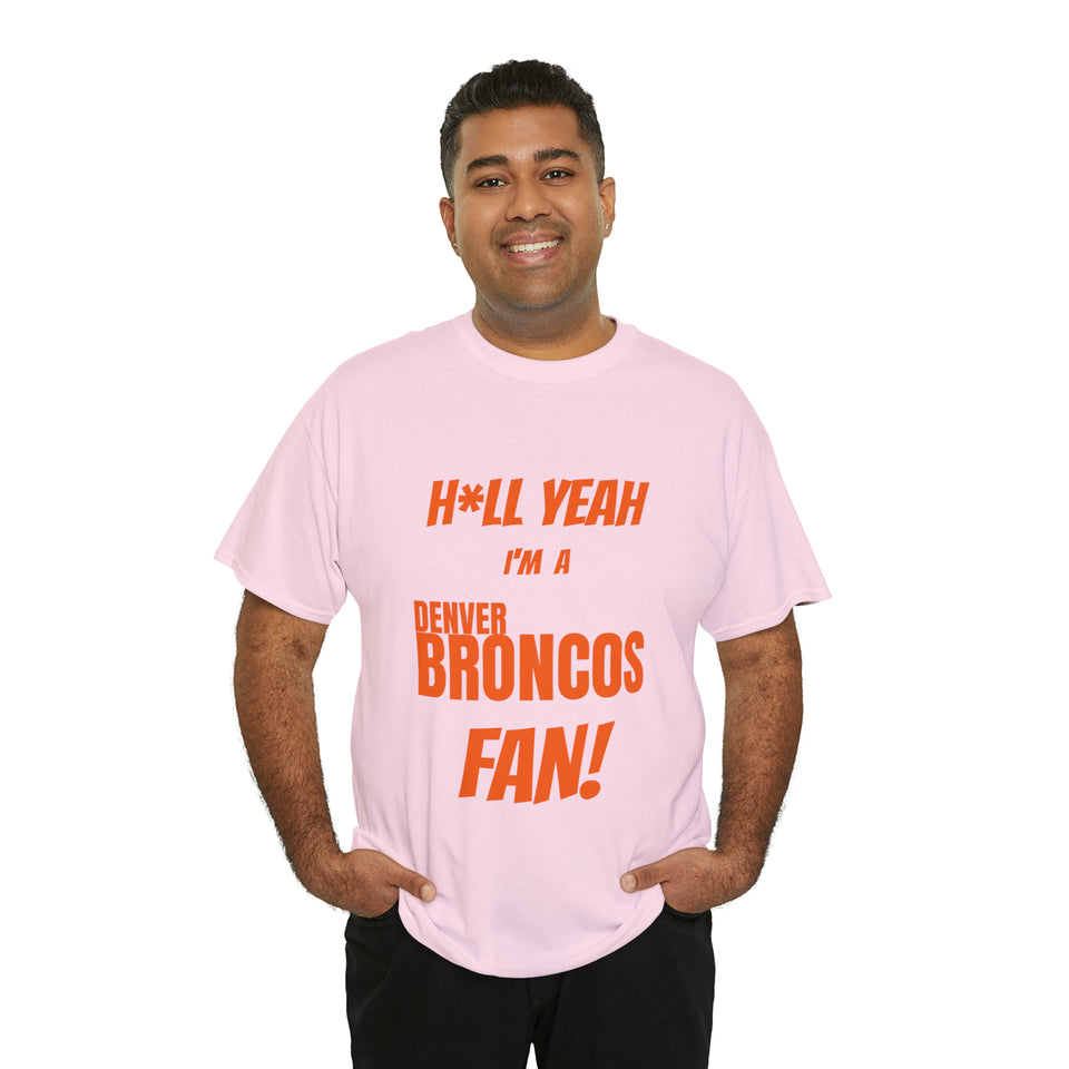 Denver Broncos Football Unisex Heavy Cotton Tee