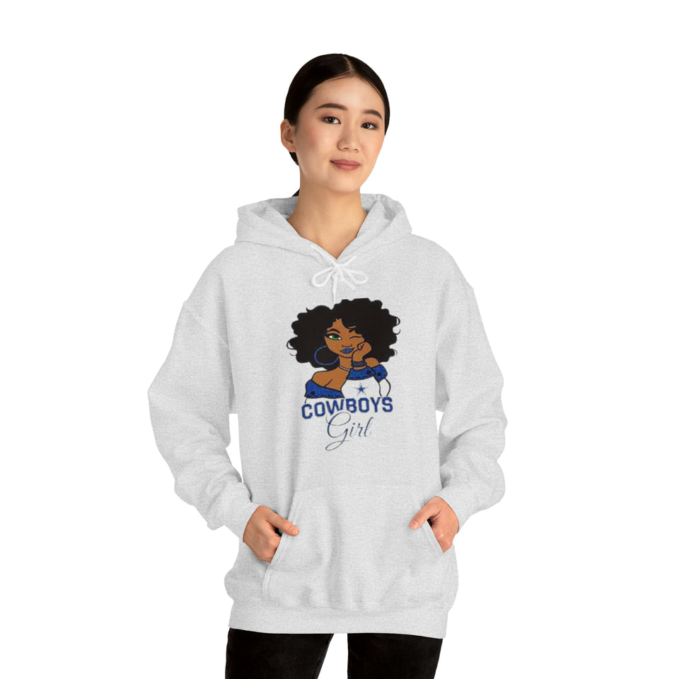 Dallas Cowboys Girl Unisex Heavy Blend™ Hooded Sweatshirt