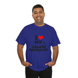 I Love My Golden Retriever Unisex Heavy Cotton Tee