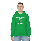 Heck Yeah My Son is A UNCC Senior Unisex Heavy Blend™ Hooded Sweatshirt